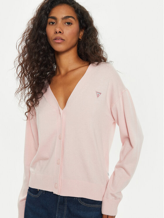 Guess Jeans Guess Jeans Cardigan W4BR16 Z3HO2 Rosa Regular Fit