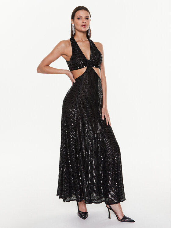 PINKO Pinko Večerní šaty Attratto 100929 A0MG Černá Regular Fit