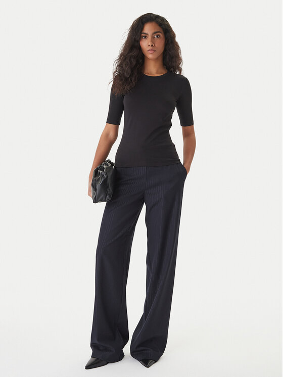 HUGO HUGO Тишърт Darnelia 50515019 Черен Slim Fit