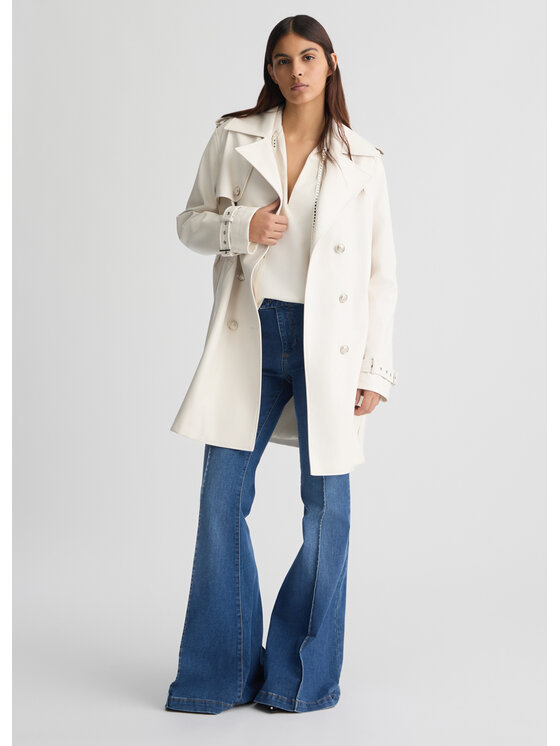Liu Jo Liu Jo Trench WA5102E062410701 Bianco Regular Fit
