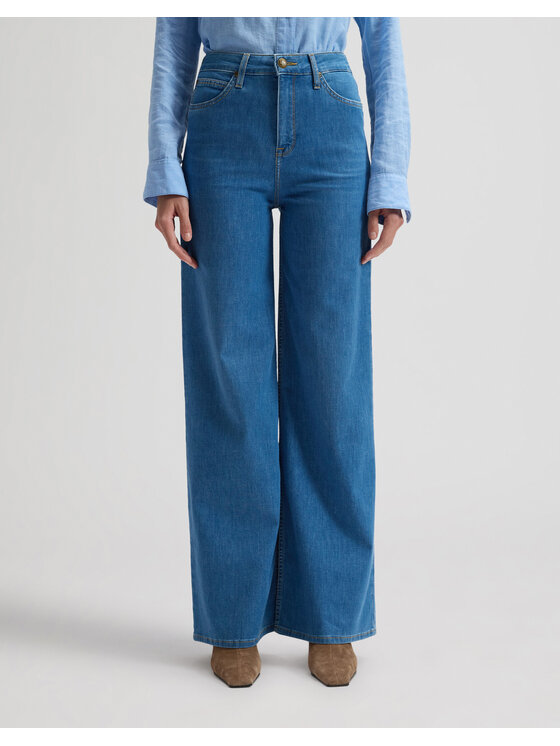 Lee Lee Jeansy STELLA Niebieski Wide Leg