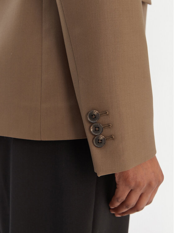 Tommy Hilfiger Tommy Hilfiger Švarkas Timeless WW0WW46662 Smėlio Regular Fit