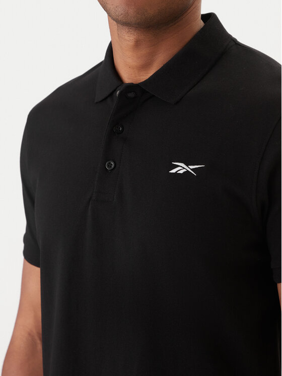 Reebok Reebok Tricou polo Breen RK25562CCM Negru Regular Fit