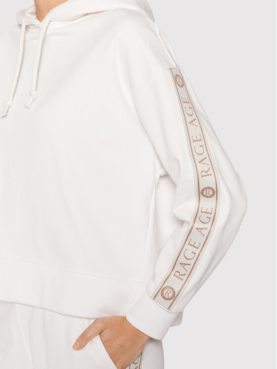 Felpa Majesty Bianco Relaxed Fit