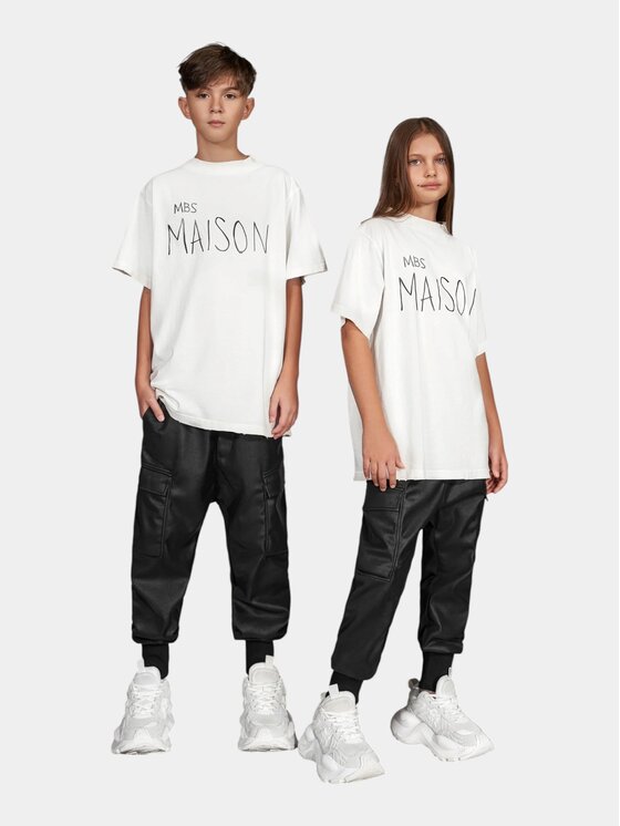 MADE BY SOCIETY MADE BY SOCIETY T-Shirt T37582 Biały Basic Fit