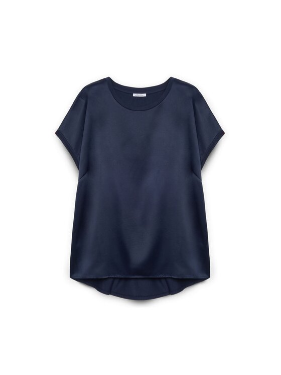 Fiorella Rubino Fiorella Rubino T-shirt G613L008555N034 Blu Regular Fit