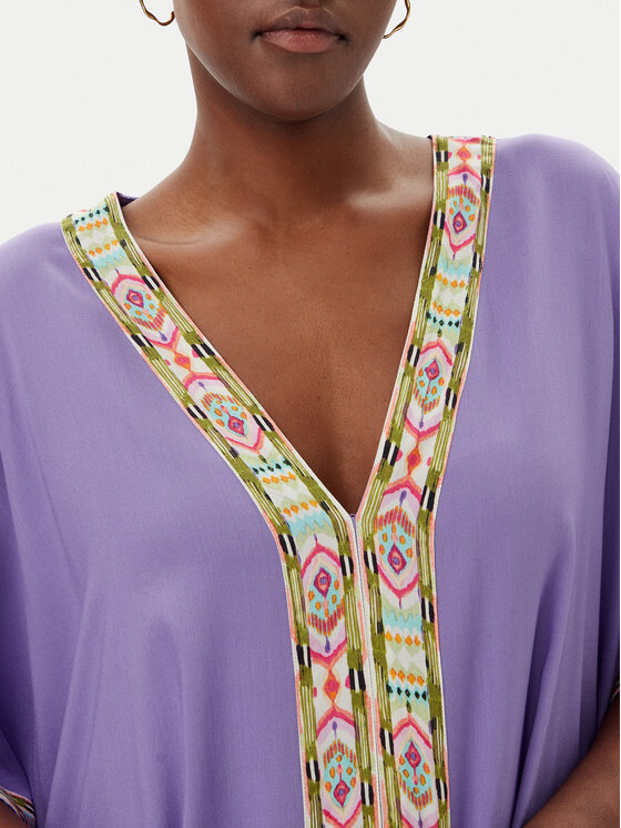 LOLA CASADEMUNT LOLA CASADEMUNT Tunika LS2516056 Fioletowy Relaxed Fit