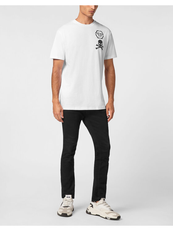 PHILIPP PLEIN PHILIPP PLEIN T-Shirt 9411 Bílá Regular Fit