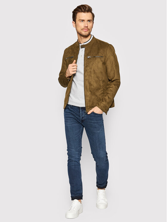Only & Sons Only & Sons Geacă din imitație de piele Willow 22021446 Maro Regular Fit