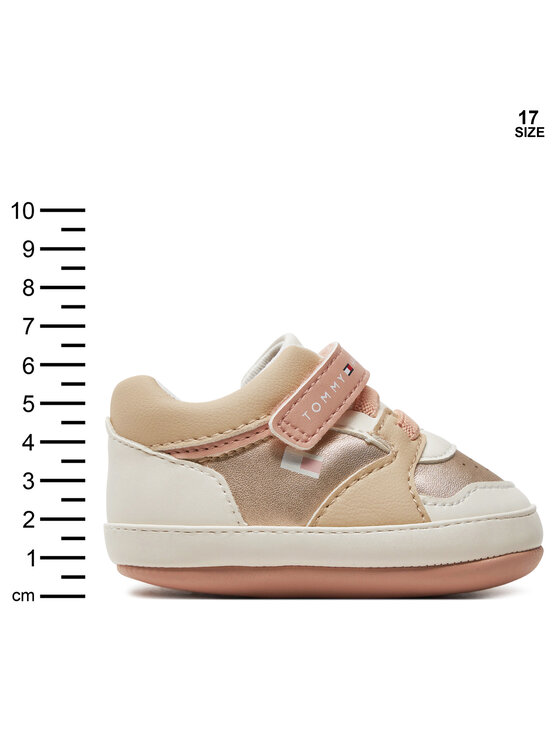 Tommy Hilfiger Tommy Hilfiger Сникърси Low Cut Lace-Up/Velcro Sneaker T0A9-33511-1433 Бежов