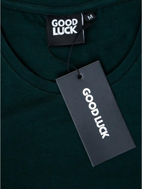 Good Luck Good Luck T-Shirt Koniczyna klasyczna 131689 Zielony Regular Fit