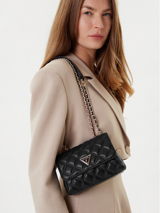 Guess Guess Rankinė Giully II Mini HWQG96 73740 Juoda
