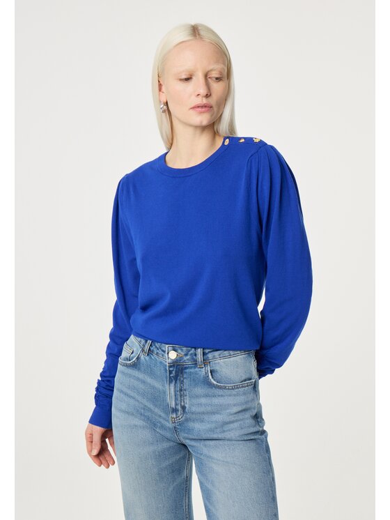 Fabienne Chapot Fabienne Chapot Sweter 8719561382211 Niebieski jasny Regular Fit