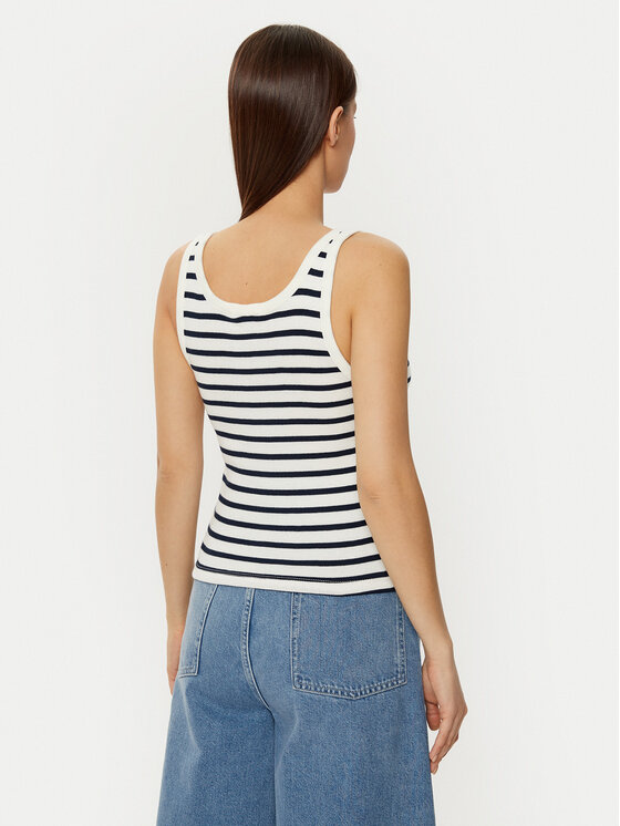 Tommy Jeans Tommy Jeans Top DW0DW19492 Šarena Slim Fit