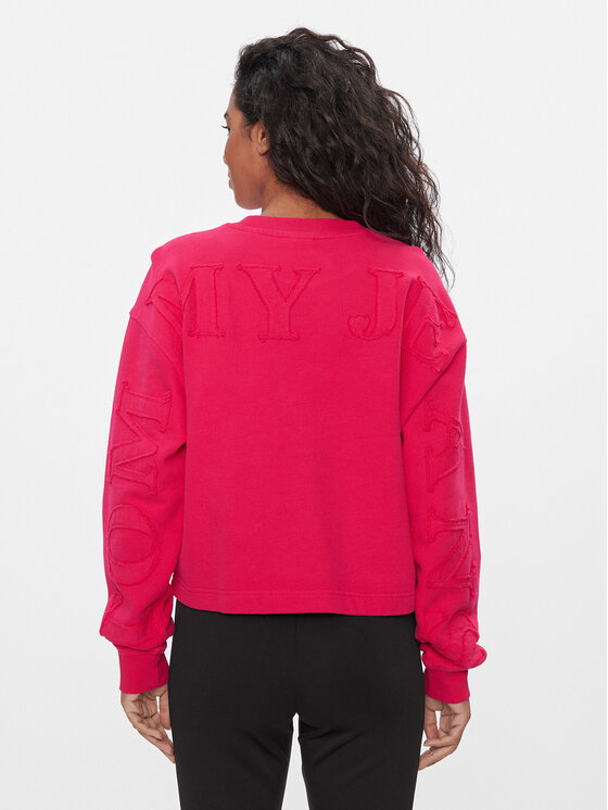 Tommy Jeans Tommy Jeans Majica dugih rukava Tonal DW0DW16402 Ružičasta Relaxed Fit