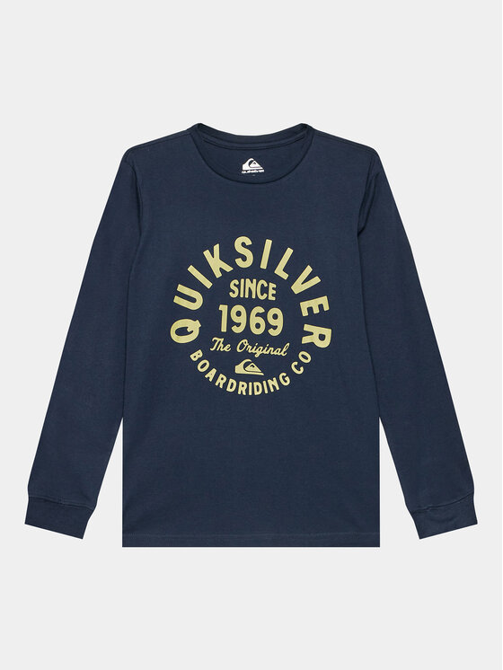 Quiksilver Quiksilver Bluse Circlescriptfro Tees EQBZT04668 Dunkelblau Regular Fit