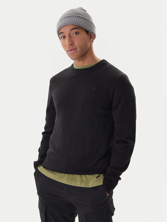 G-Star Raw G-Star Raw Svetr Premium Core D27686-B692 Černá Regular Fit