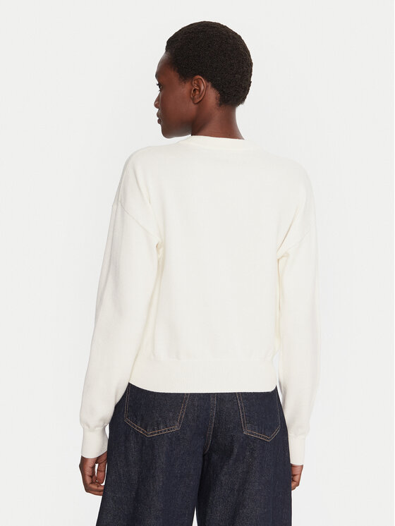 HUGO HUGO Megztinis Slogix_B 50548145 Balta Relaxed Fit