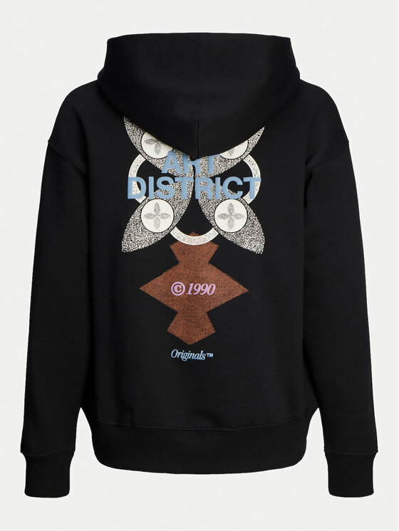 Jack&Jones Junior Jack&Jones Junior Džemperis Noho Back Graphic 12263292 Juoda Relaxed Fit