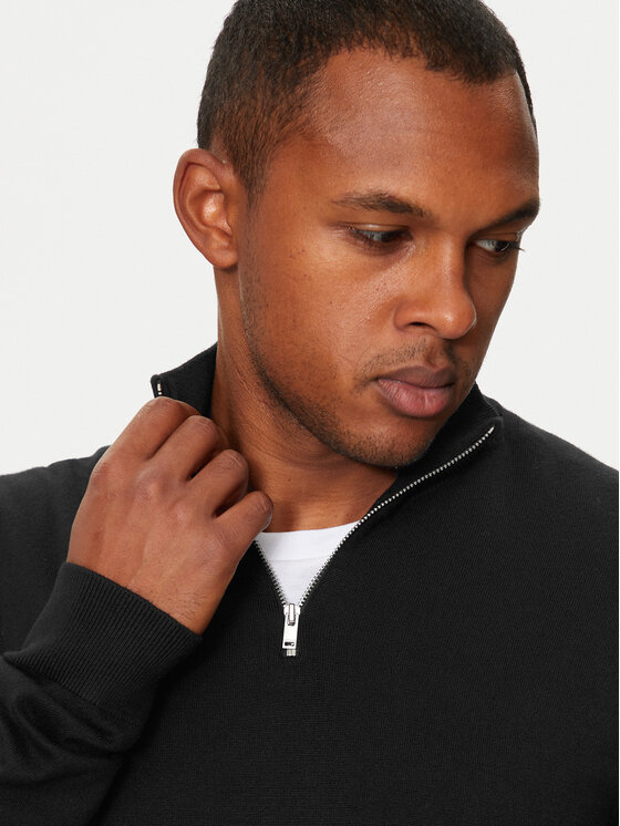 Lindbergh Lindbergh Sweater 30-800173 Fekete Slim Fit