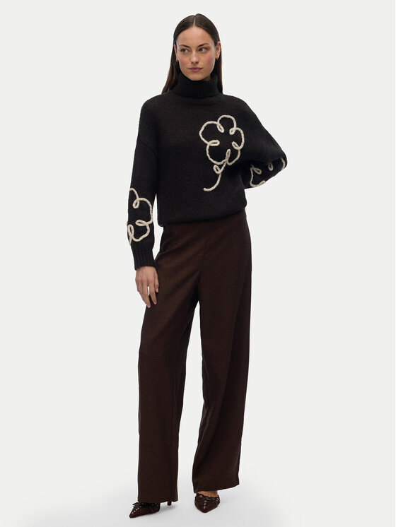 Vero Moda Vero Moda Rolák Fatima 10335036 Hnedá Regular Fit