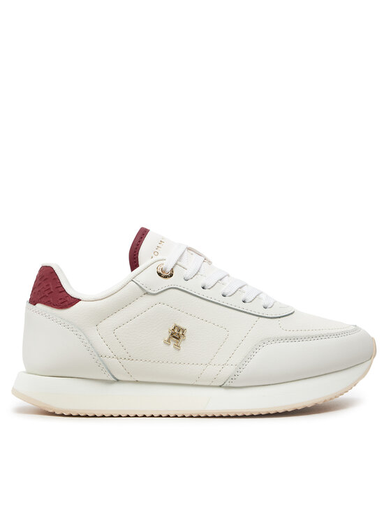 Tommy Hilfiger Snīkeri Elevated Essent Runner Monogram FW0FW08285 Balts