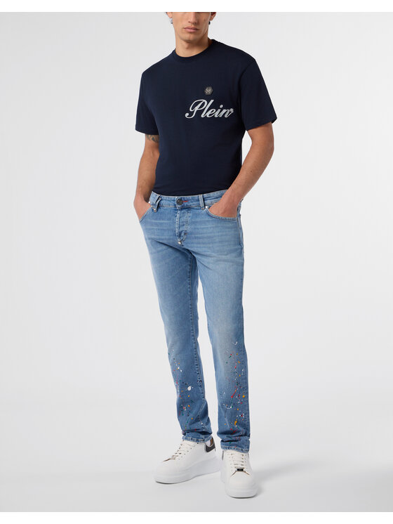 PHILIPP PLEIN PHILIPP PLEIN Jeansy 29789 Niebieski Straight Leg
