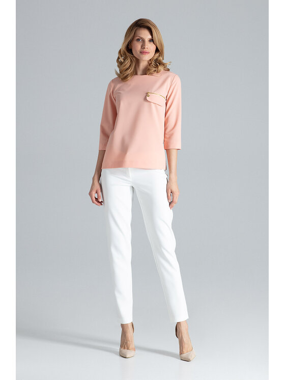 FIGL FIGL Μπλουζάκι M393 Ροζ Regular Fit