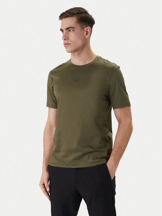 BOSS BOSS Tricou PS Spirit70 Car 50561856 Verde Regular Fit