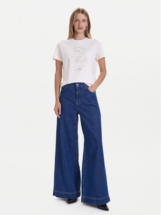 Guess Guess T-Shirt V5BI16 K8FQ4 Λευκό Regular Fit