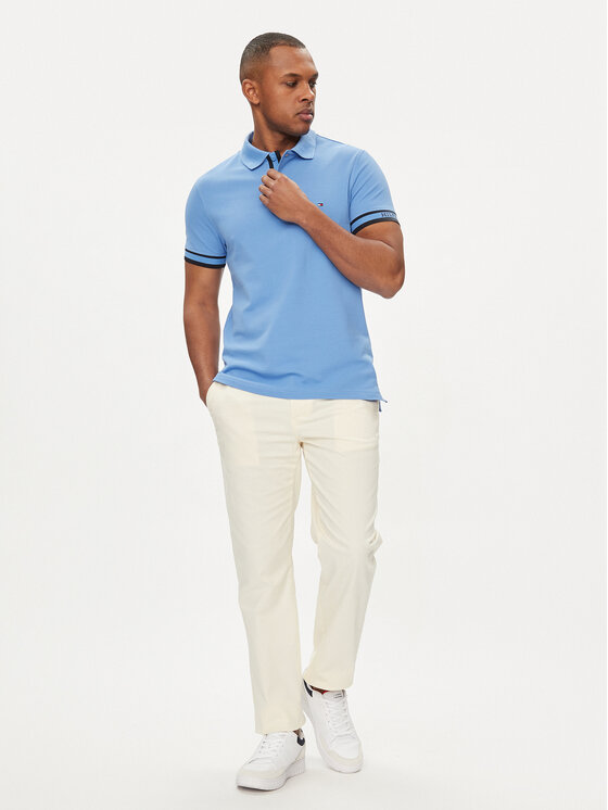 Tommy Hilfiger Tommy Hilfiger Chinosy Denton MW0MW25964 Écru Straight Fit