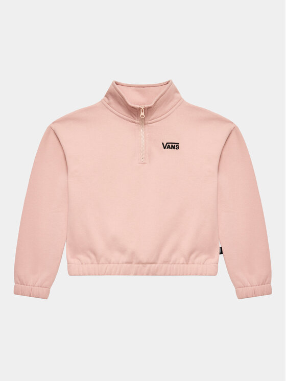 Vans Džemperis ar kapuci Half Zip Mock Pullover VN00077V Rozā Regular Fit