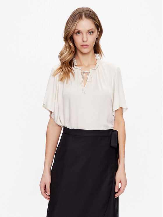 Bruuns Bazaar Bruuns Bazaar Blúz Katina BBW3316 Ekru Regular Fit