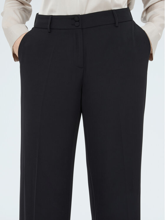 Fiorella Rubino Fiorella Rubino Spodnie materiałowe P015T005257N033 Czarny Regular Fit