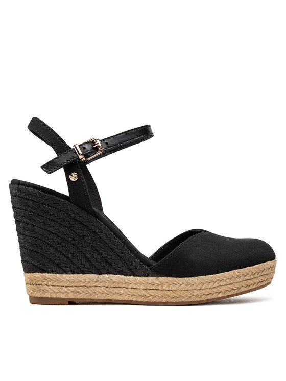 tommy hilfiger closed toe wedges