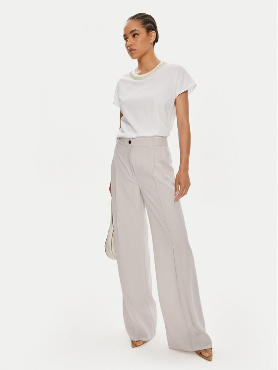 Dixie Dixie Majica T924J014 Bela Regular Fit