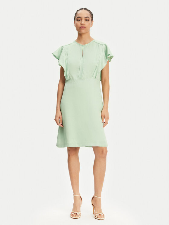 BOSS BOSS Rochie de vară Deliniara 50537402 Verde Regular Fit
