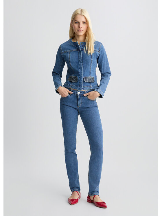 Liu Jo Liu Jo Giacca di jeans UA5136D444878835 Celeste Regular Fit