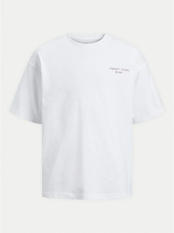 Jack&Jones Junior Jack&Jones Junior T-shirt Noho Back Graphic 12263186 Bijela Relaxed Fit