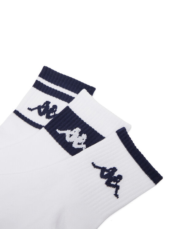 Kappa Kappa Ilgos kojinės CEO_KR_ANKLE_SS26 (3-PACK) Balta