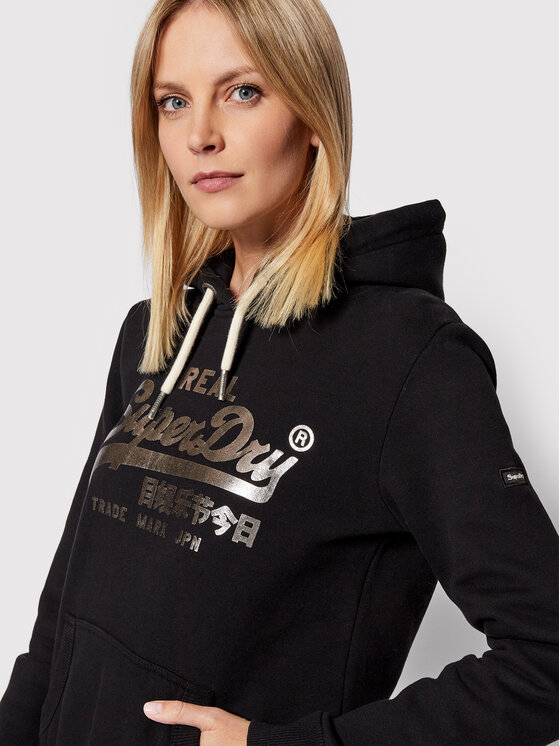 Superdry Superdry Sweatshirt Boho Sparkle W2011251A Schwarz Regular Fit