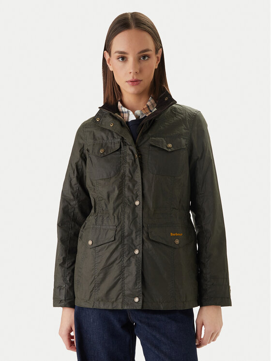 Barbour Barbour Преходно яке Summer Sapper Wax LWX1536OL51 Зелен Regular Fit