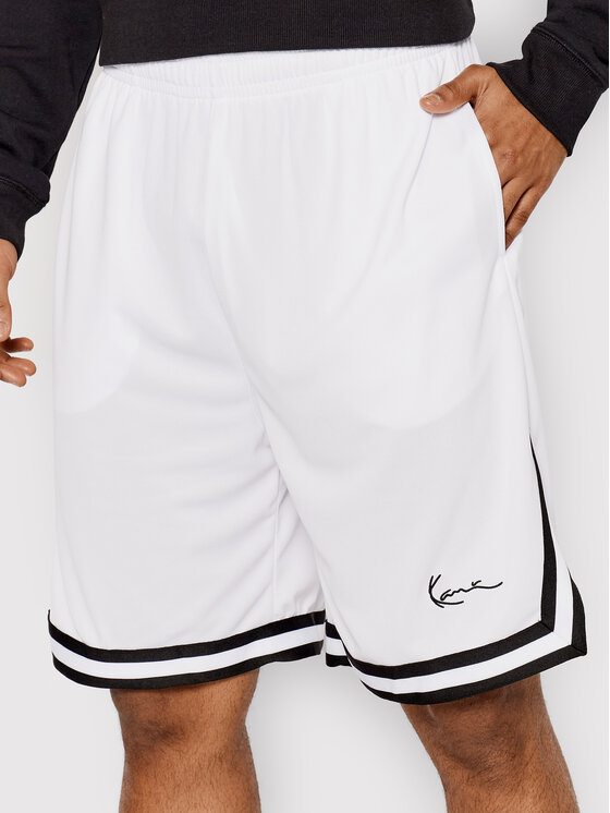 Karl Kani Športové kraťasy Signature 6014433 Biela Regular Fit
