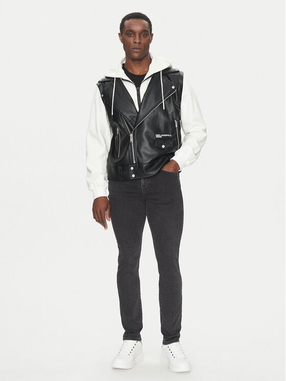 Karl Lagerfeld Jeans Karl Lagerfeld Jeans Kurtka przejściowa A1M15005 Czarny Regular Fit