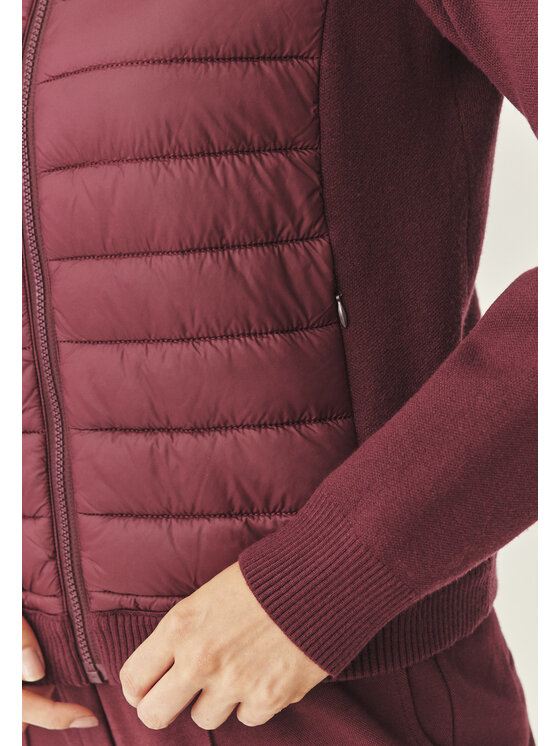 TATUUM TATUUM Sweter CADO Bordowy Fitted Fit