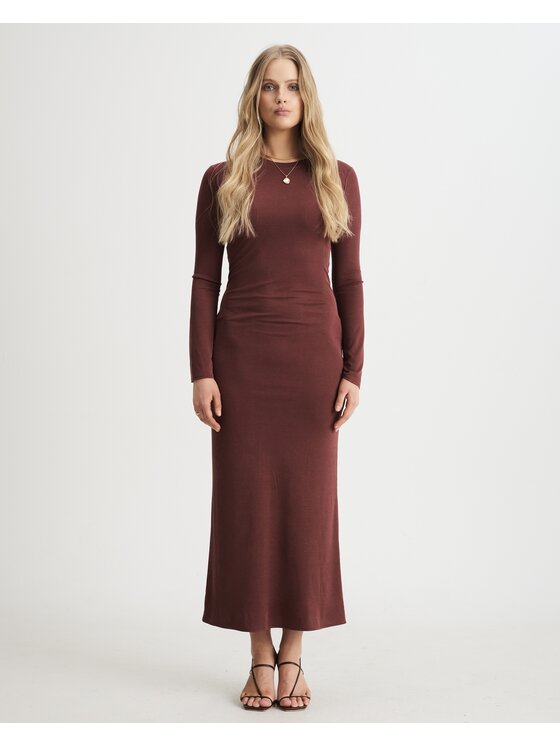 Le Songe Le Songe Sukienka codzienna MILA Brązowy Basic Fit