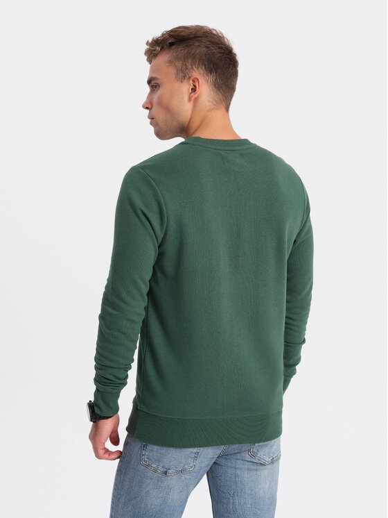 Ombre Ombre Mikina OM-SSPS-0156 Zelená Regular Fit