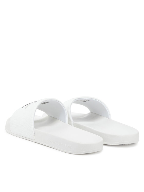 Calvin Klein Jeans Calvin Klein Jeans Şlapi Slide Monogram Cv YM0YM01271 Alb