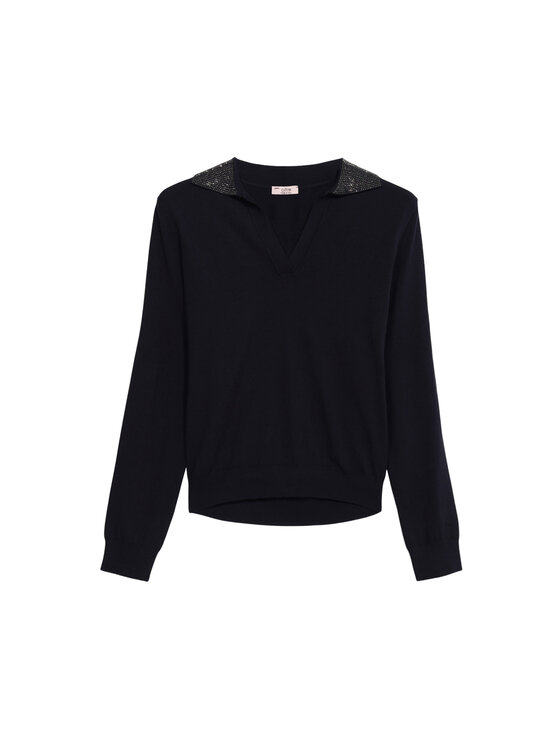 Oltre Oltre Cardigan M291J005025N034 Blu Slim Fit