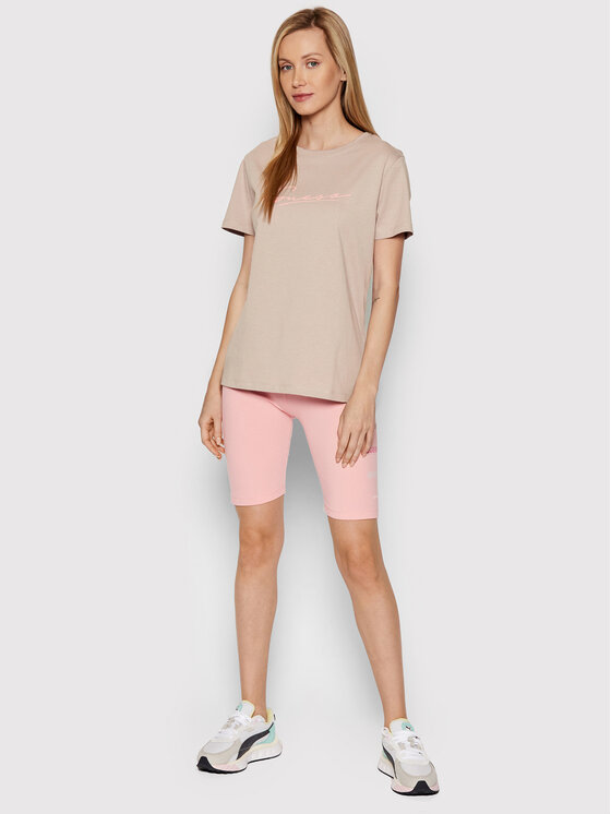 T-shirt V2RI11 I3Z11 Beige Regular Fit